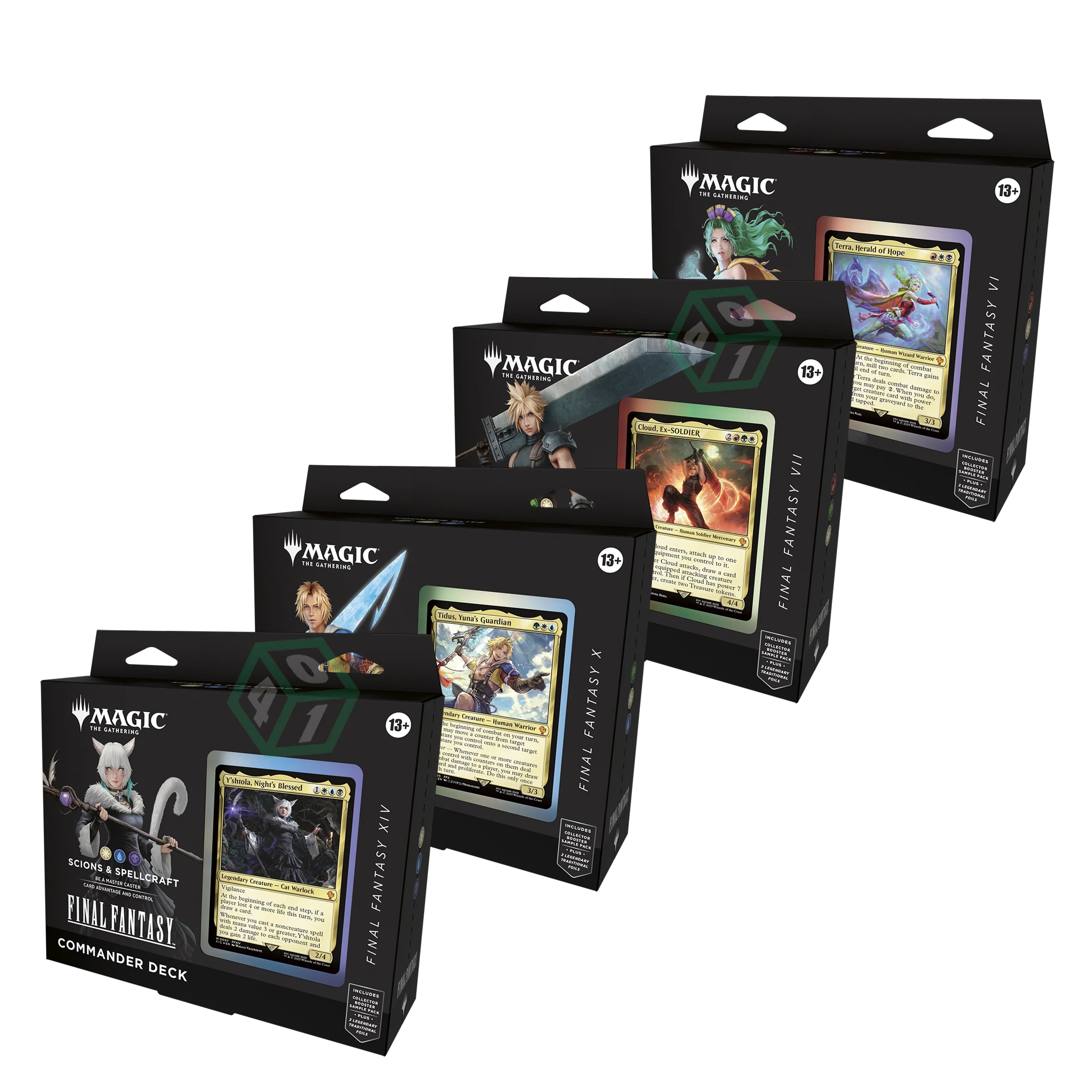 Magic: The Gathering TCG: Final Fantasy Commander Decks - Set of 4