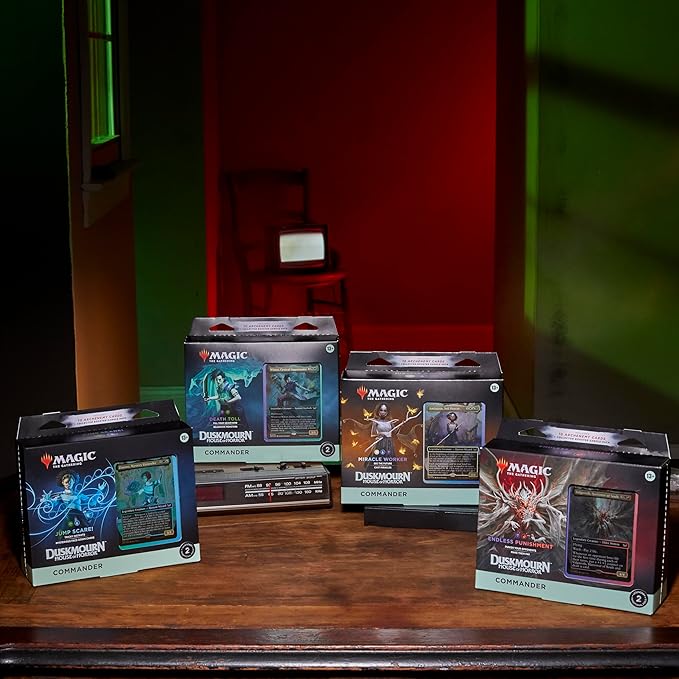 Magic: The Gathering TCG Duskmourn: House of Horrors Commander Deck Bundle - 4 Decks