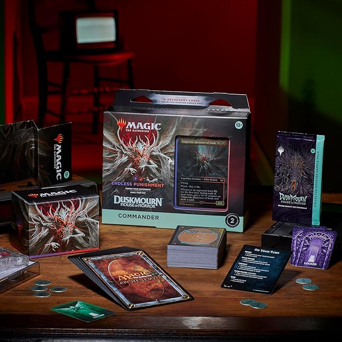 Magic: The Gathering TCG Duskmourn: House of Horrors Commander Deck Bundle - 4 Decks