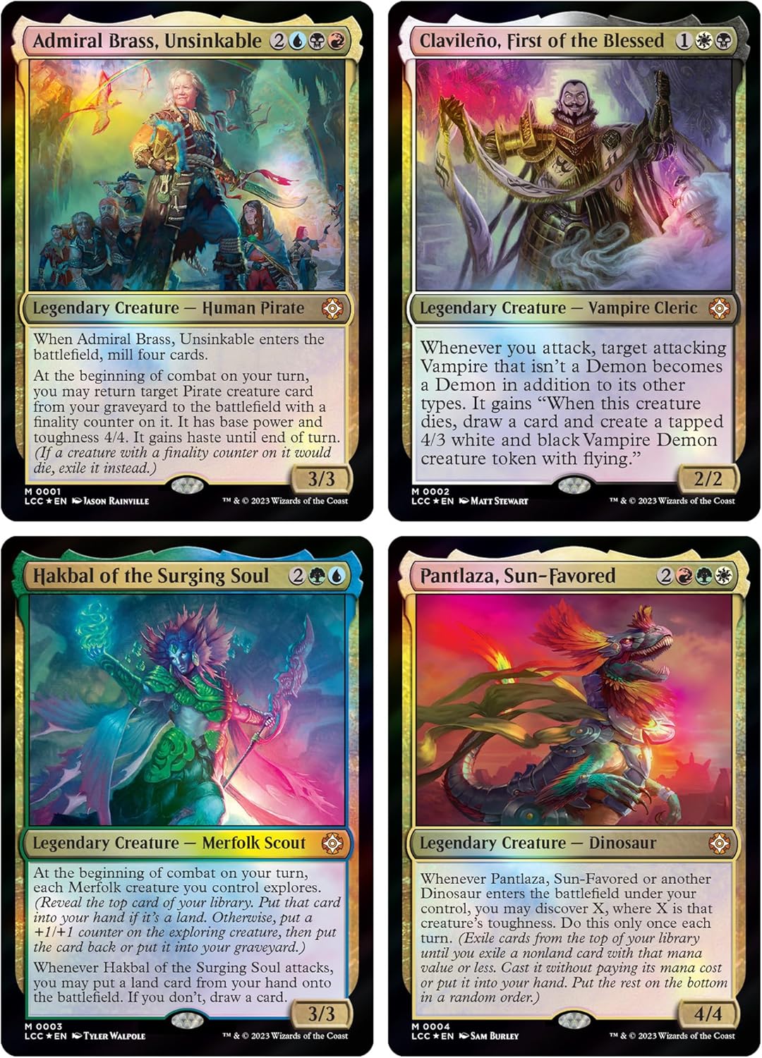 Magic: The Gathering TCG: The Lost Caverns of Ixalan Commander - Set of 4 decks