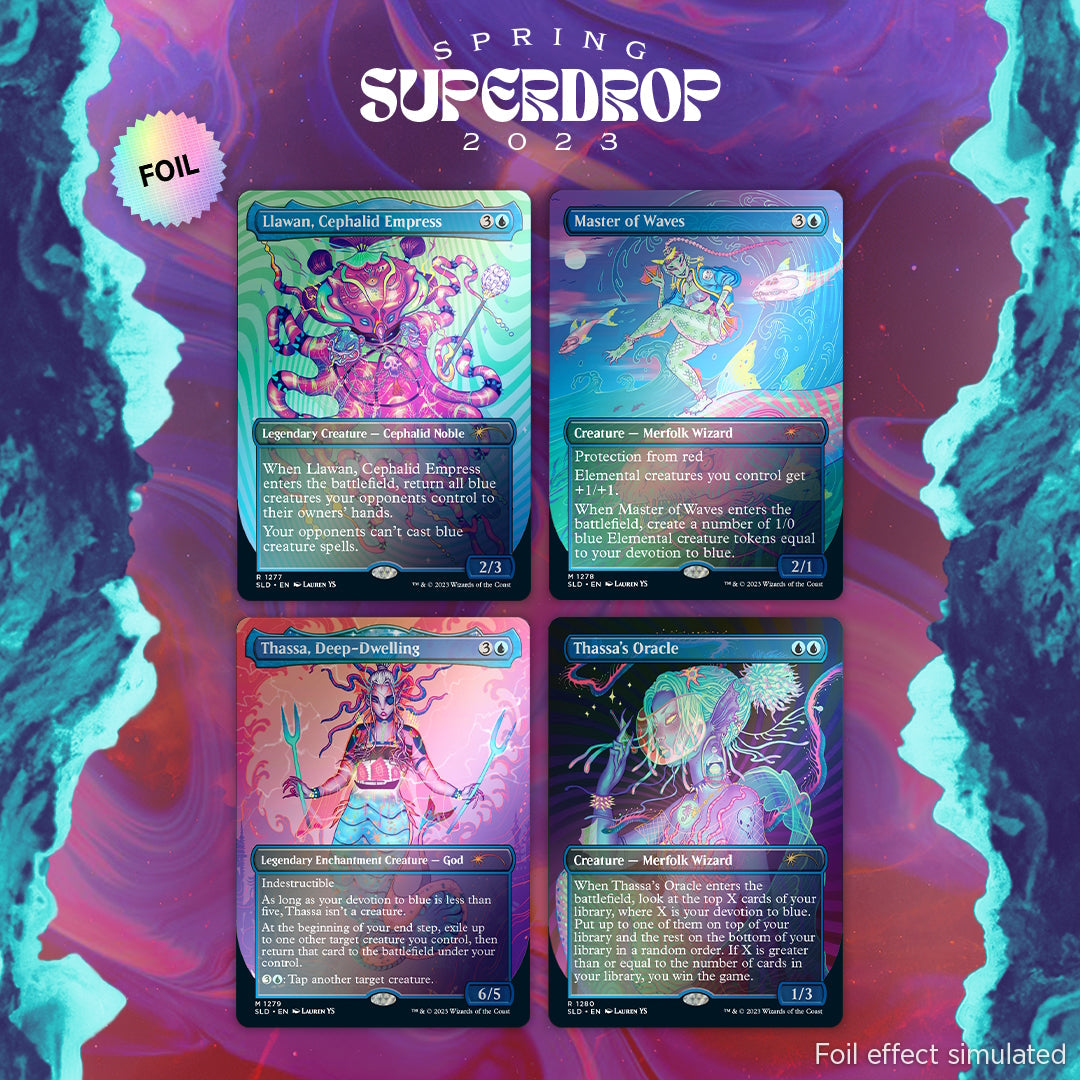 Magic: The Gathering TCG - Secret Lair Spring Superdrop 2023 - Cool Ocean Breeze - Foil Edition