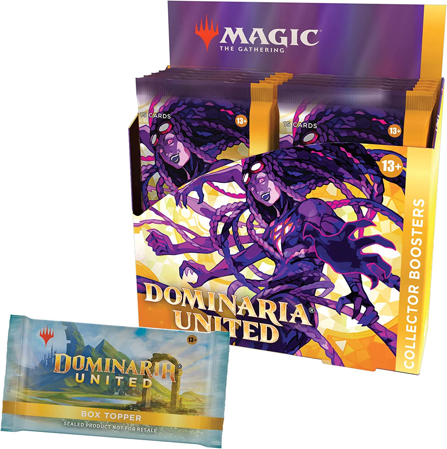 Magic: The Gathering TCG: Dominaria United Collector Booster Box - 12 Packs + Foil Box Topper