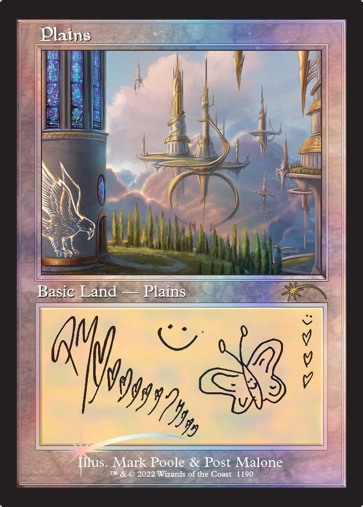 Magic: The Gathering TCG MTG - Secret Lair x Post Malone: The Lands - FOIL