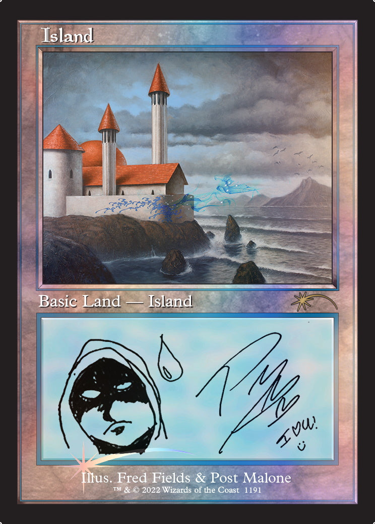 Magic: The Gathering TCG MTG - Secret Lair x Post Malone: The Lands - FOIL