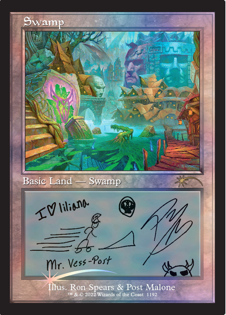 Magic: The Gathering TCG MTG - Secret Lair x Post Malone: The Lands - FOIL