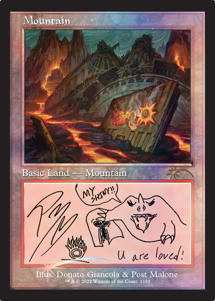 Magic: The Gathering TCG MTG - Secret Lair x Post Malone: The Lands - FOIL