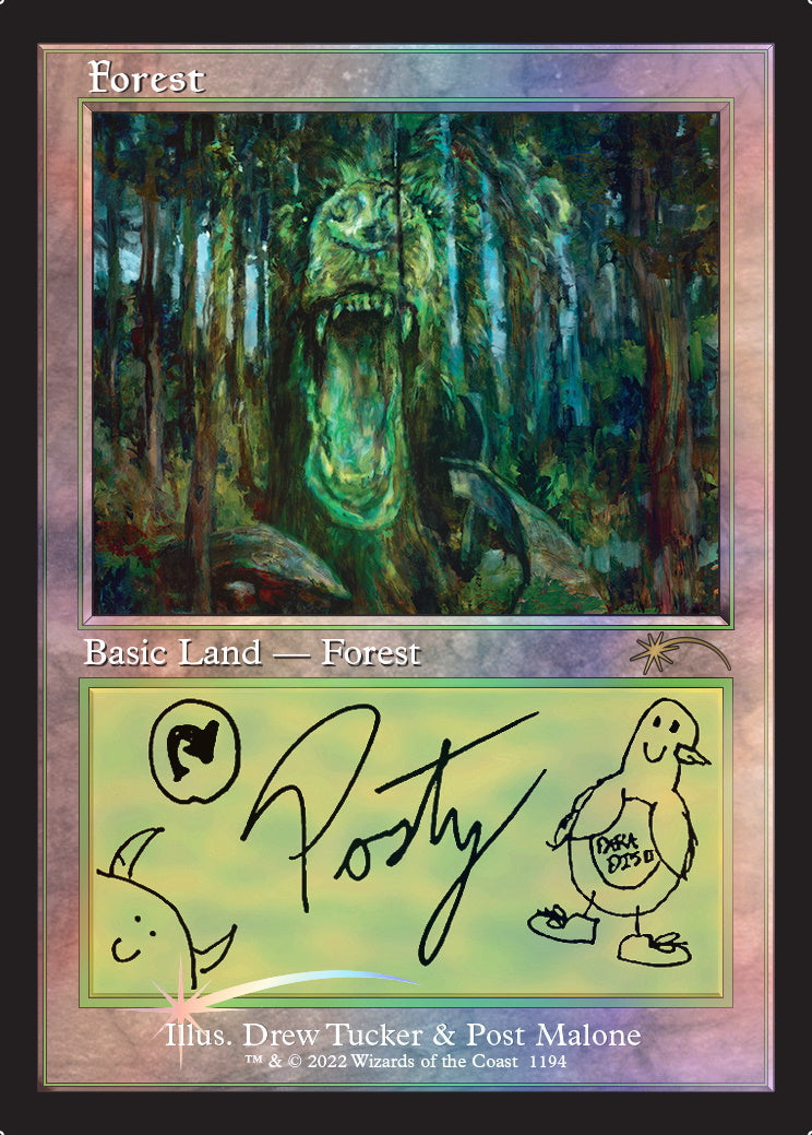 Magic: The Gathering TCG MTG - Secret Lair x Post Malone: The Lands - FOIL
