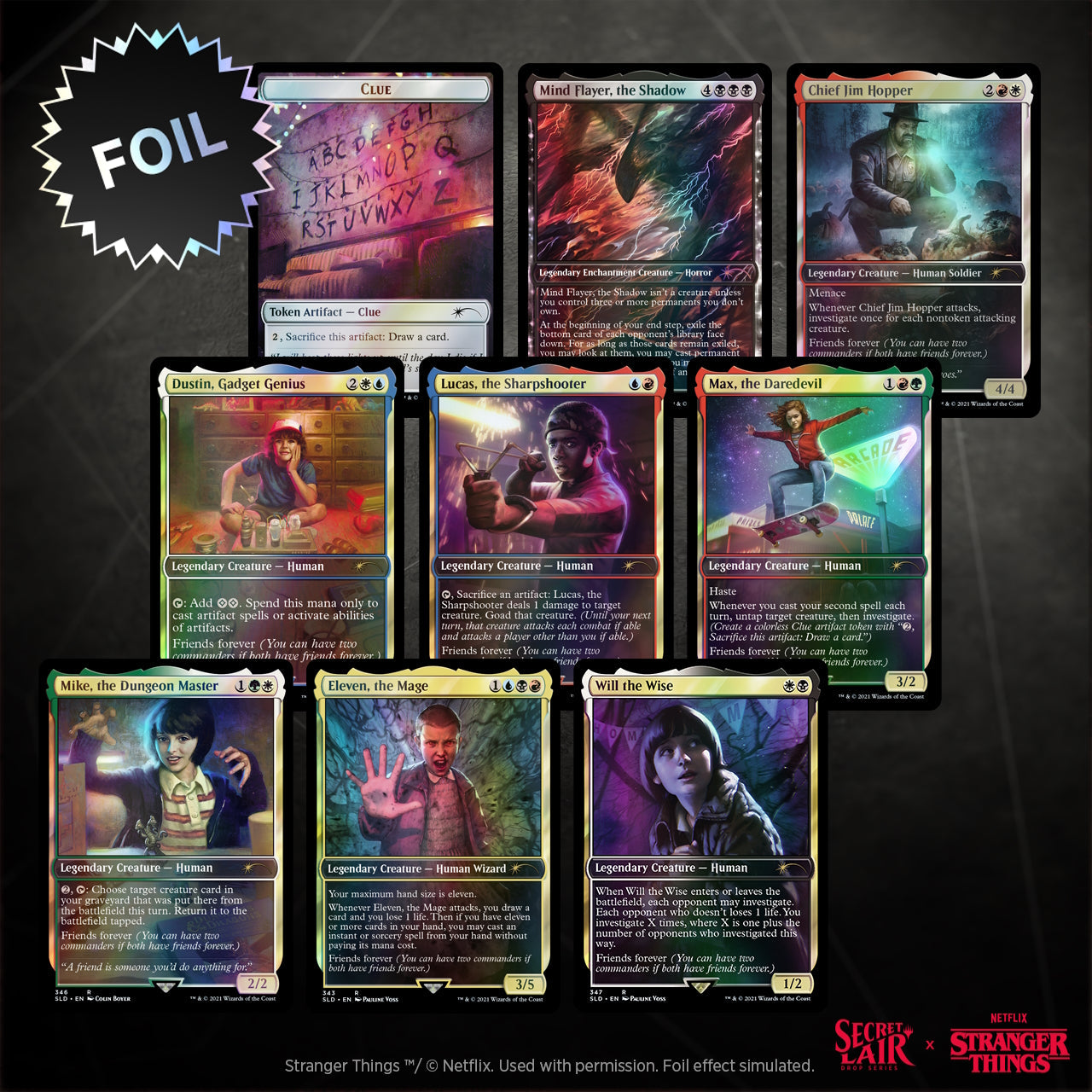 Magic: The Gathering TCG - Secret Lair Drop Series - Stranger Things - Foil Edition